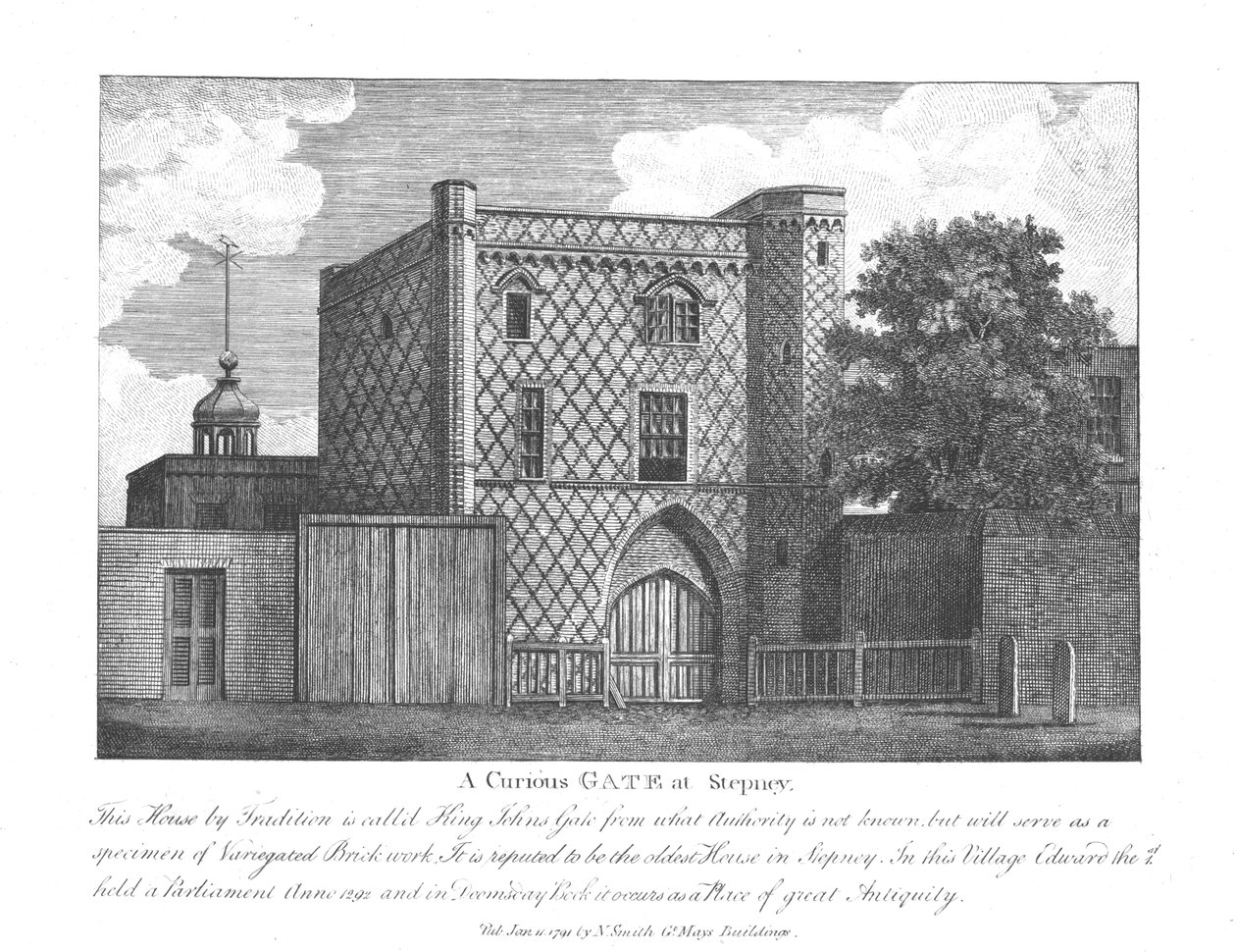 Podivuhodná brána ve Stepney, 1791 od Unbekannt