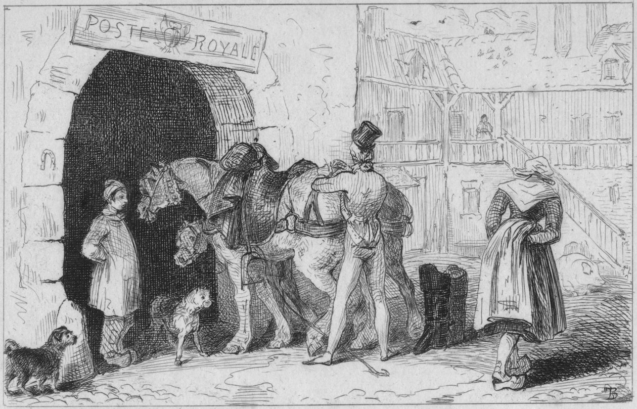 Francouzská pošta, konec 18.-začátek 19. století. od Unbekannt