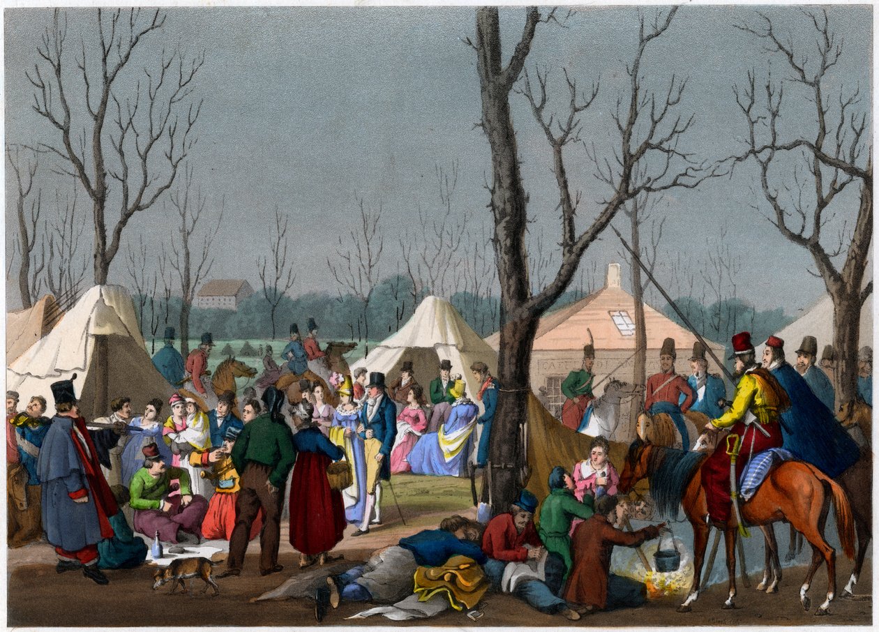 Francouzská slavnost, c18. století od Unbekannt