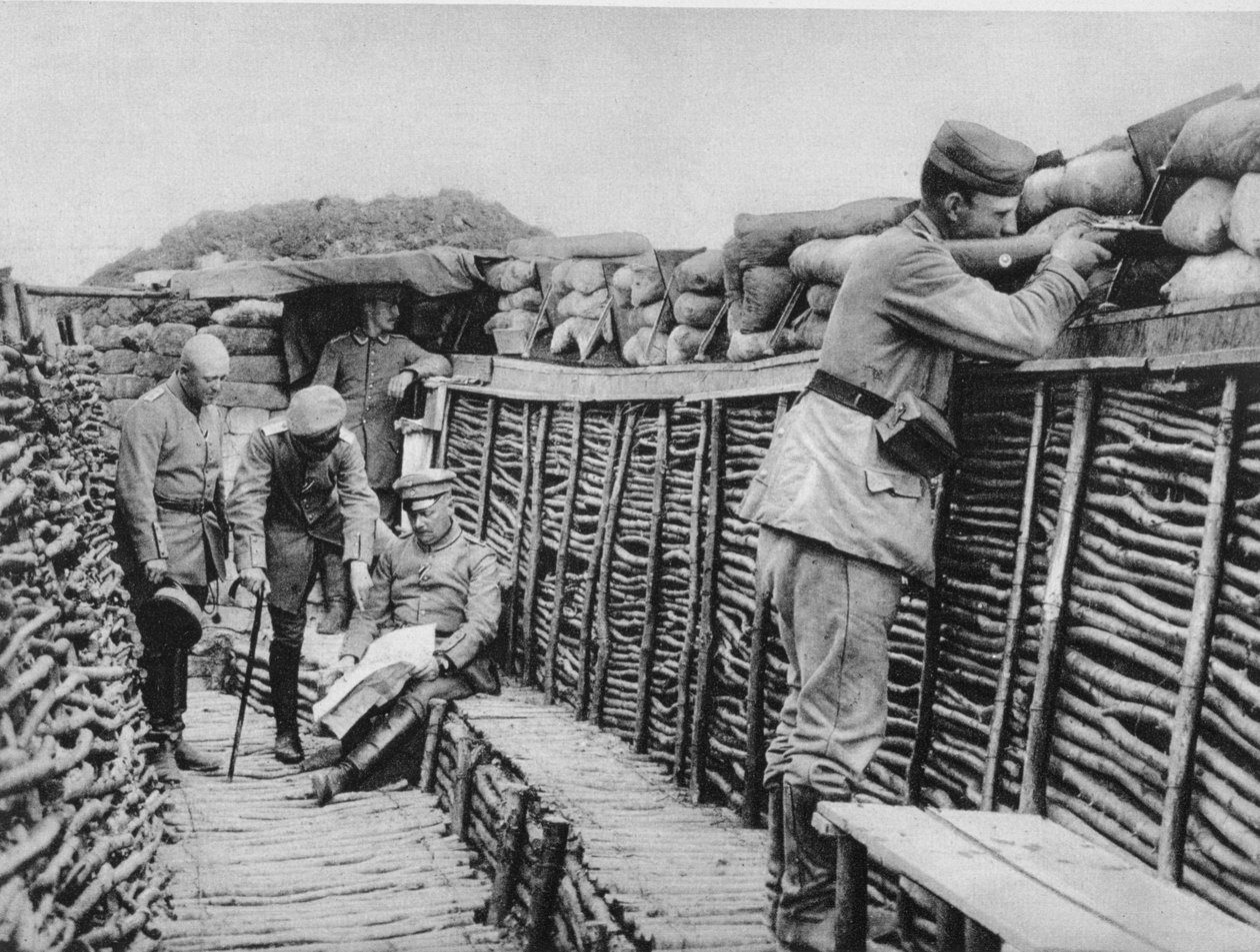 Německý zákop, první světová válka, 1915 od Unbekannt