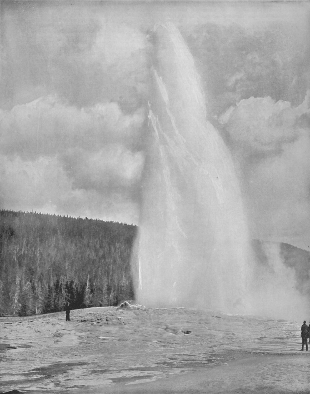 Gejzír v parku Yellowstone, 19. století od Unbekannt