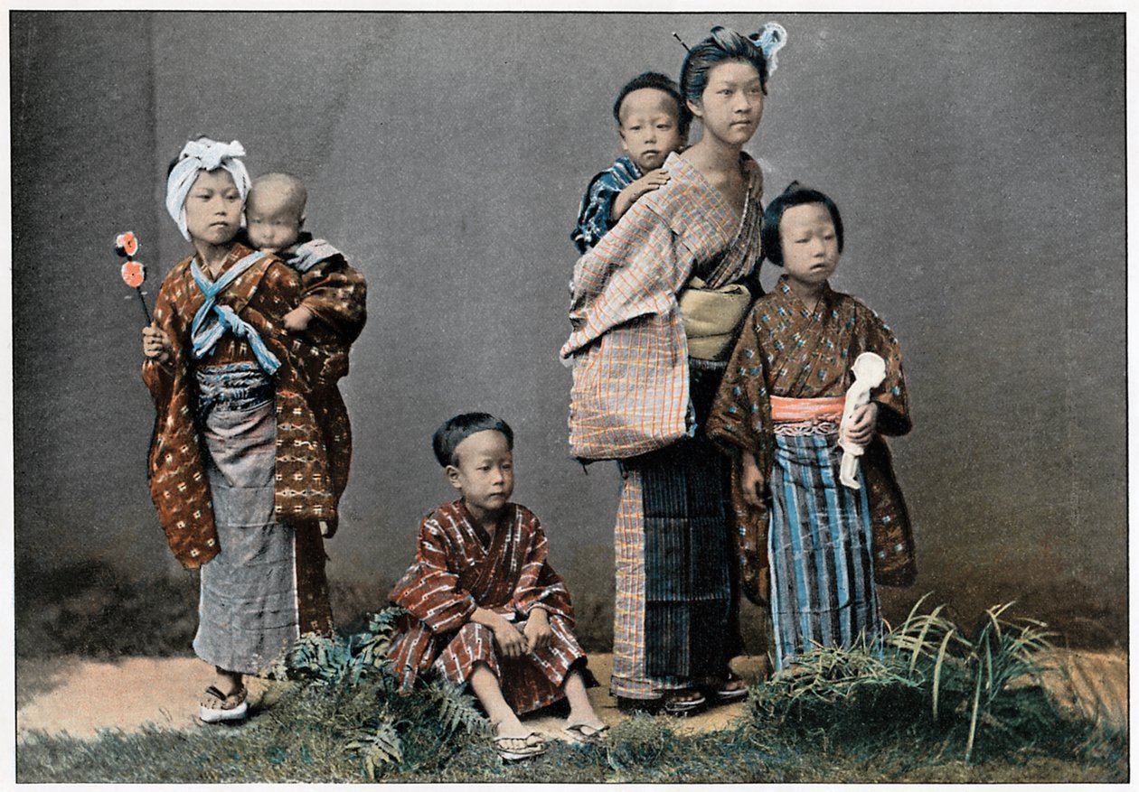 Skupina dětí, c1890 od Unbekannt