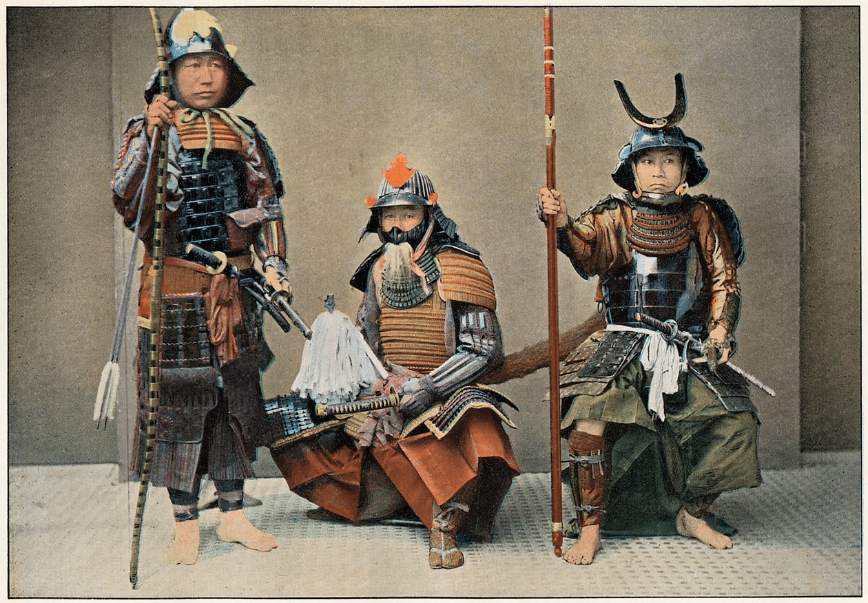 Skupina samurajů, c1890 od Unbekannt