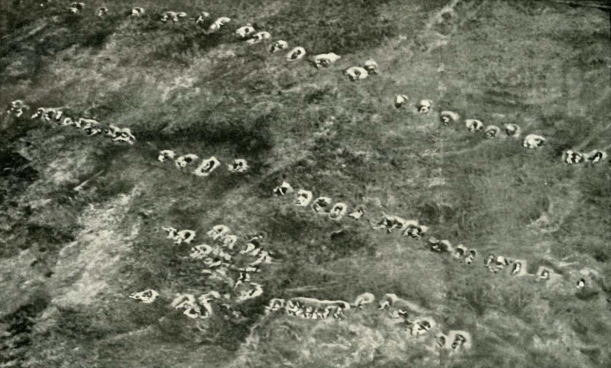 Útok pěchoty přes zemi No Mans, 1919. od Unbekannt