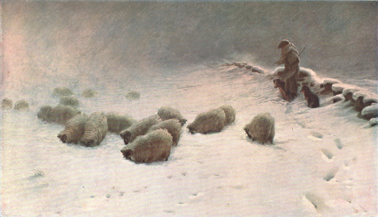 Bezradný zimní den, c1883, c1902. od Unbekannt