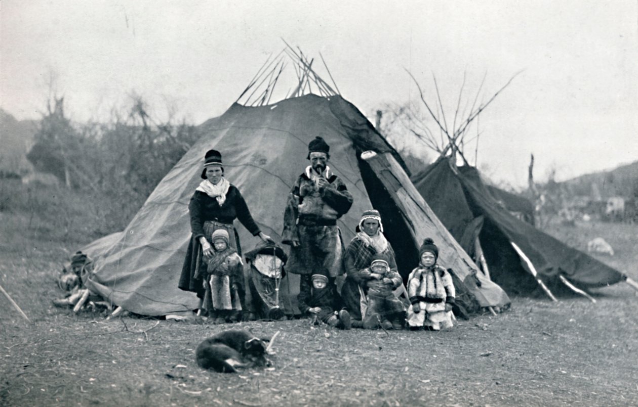 Laponský tábor, 1912 od Unbekannt
