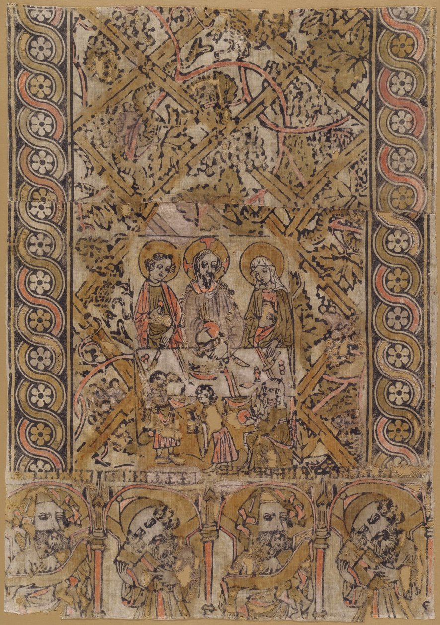 Látkové plátno s manželstvím v Káně, c. 1400. od Unbekannt