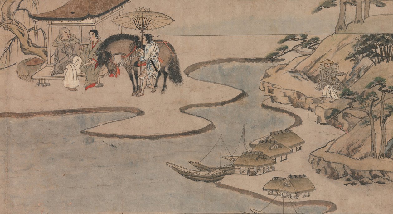 Dlouhý příběh pro podzimní noc Aki no yo nagamonogatari, ca. 1400. od Unbekannt