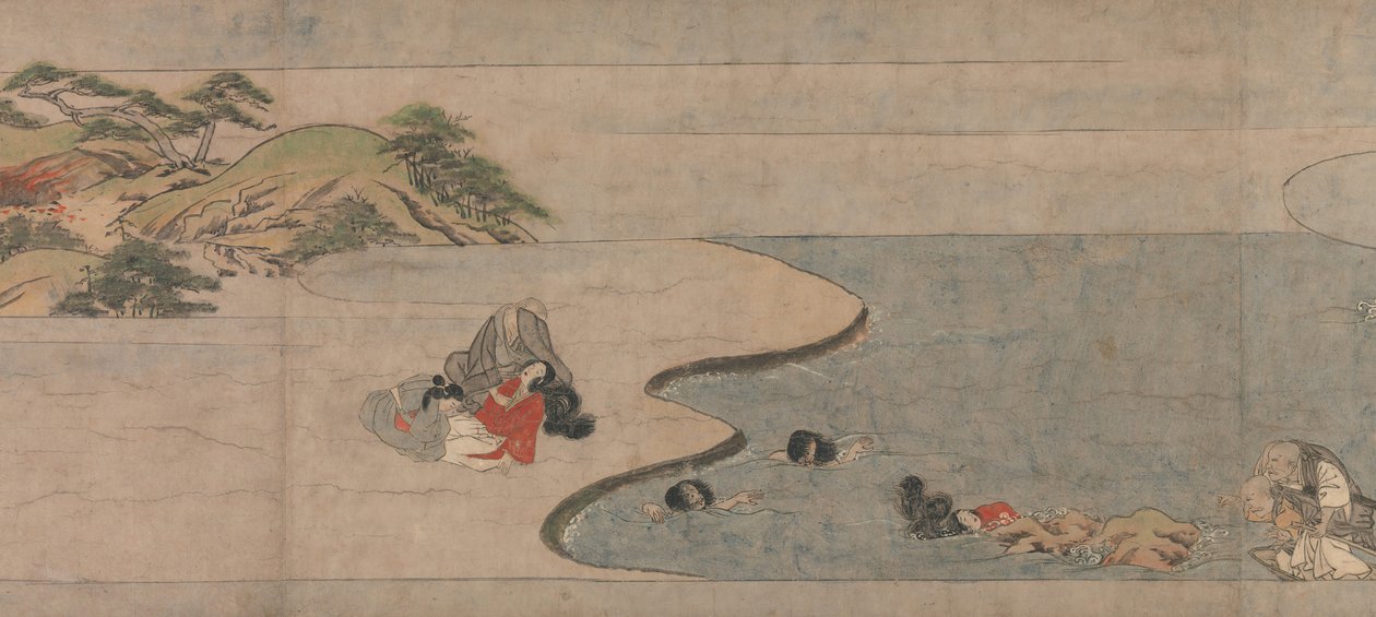 Dlouhý příběh pro podzimní noc Aki no yo nagamonogatari, ca. 1400. od Unbekannt