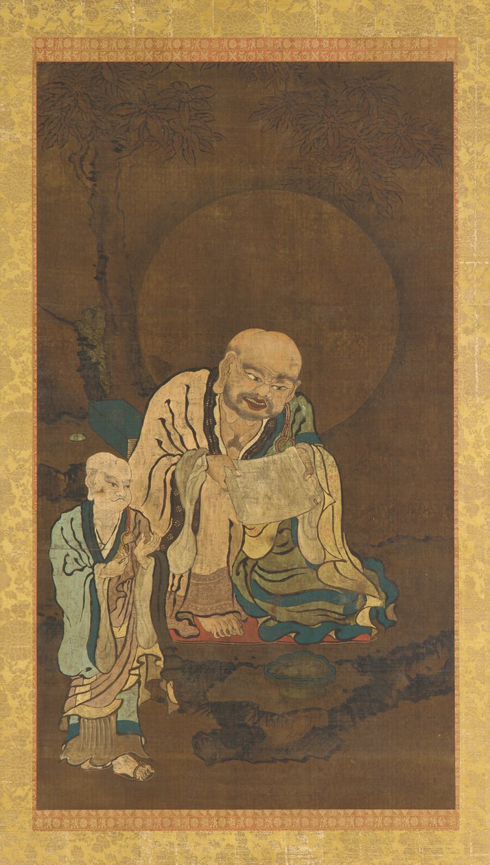 Luohan a jeho doprovod, dynastie Ming, 1368-1644. od Unbekannt