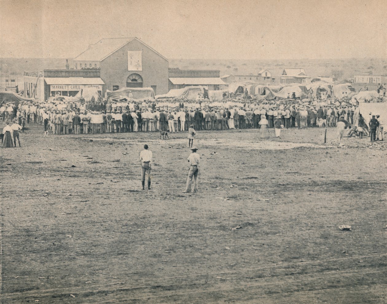 Hromadné setkání v Bulawayo, c1900. od Unbekannt