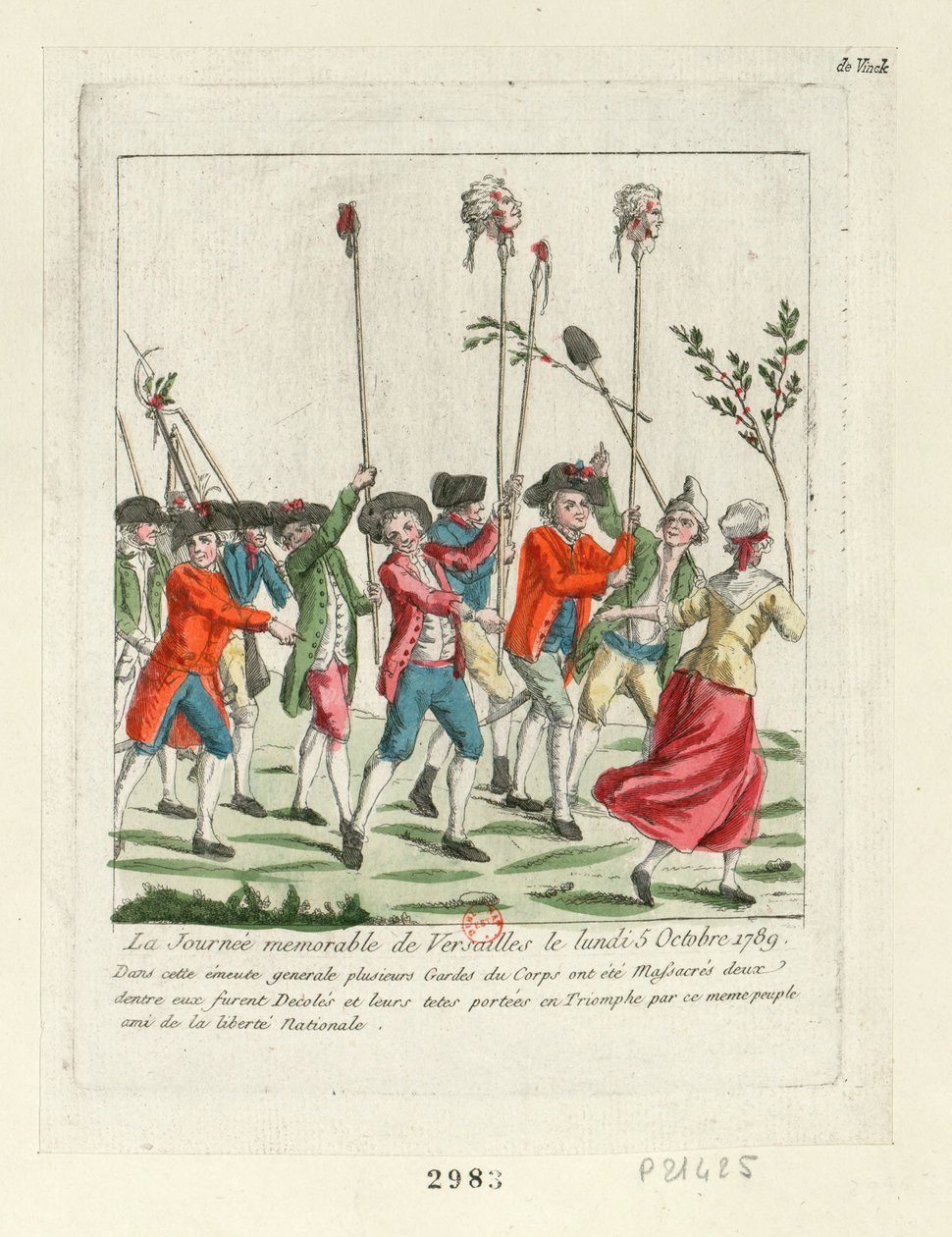 Památný den ve Versailles, 1789, 1789. od Unbekannt