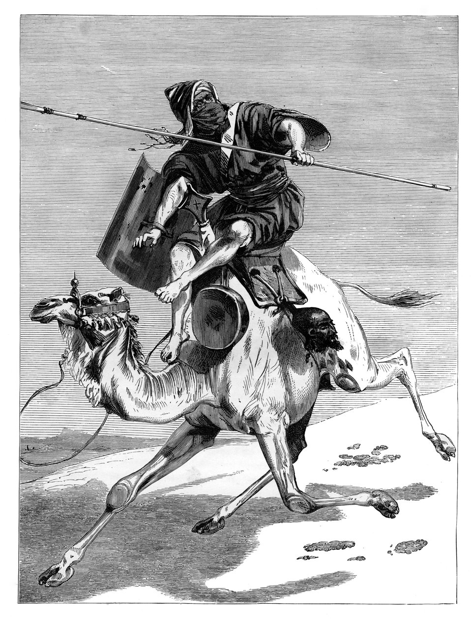 Maurský válečník, c1890 od Unbekannt