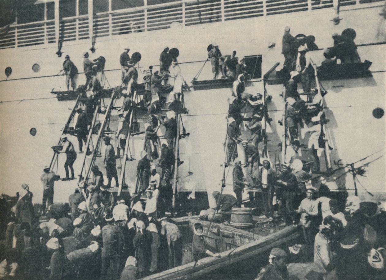 Nová metoda zauhlování v přístavu v Jokohamě, 1936 od Unbekannt