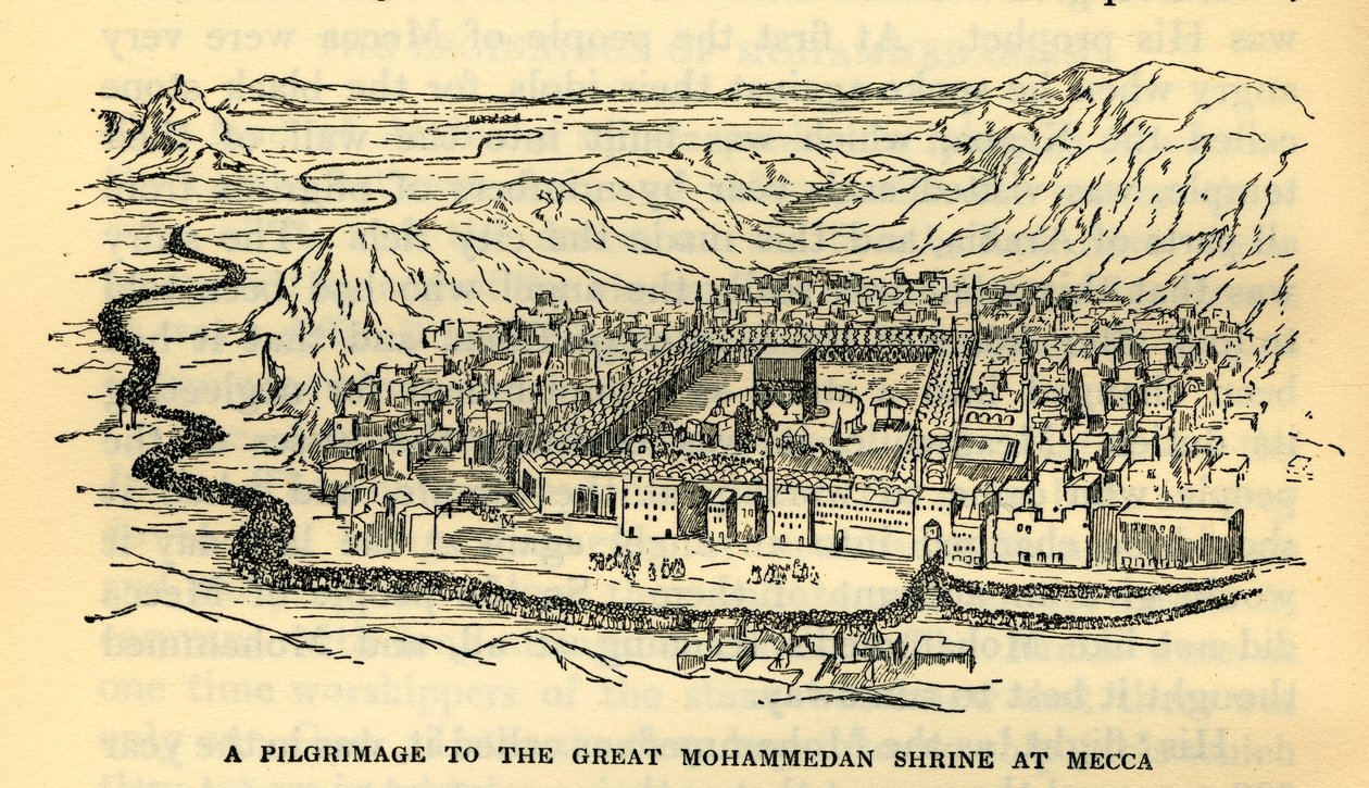 Pouť do velké mohamedánské svatyně v Mekce, c1930. od Unbekannt
