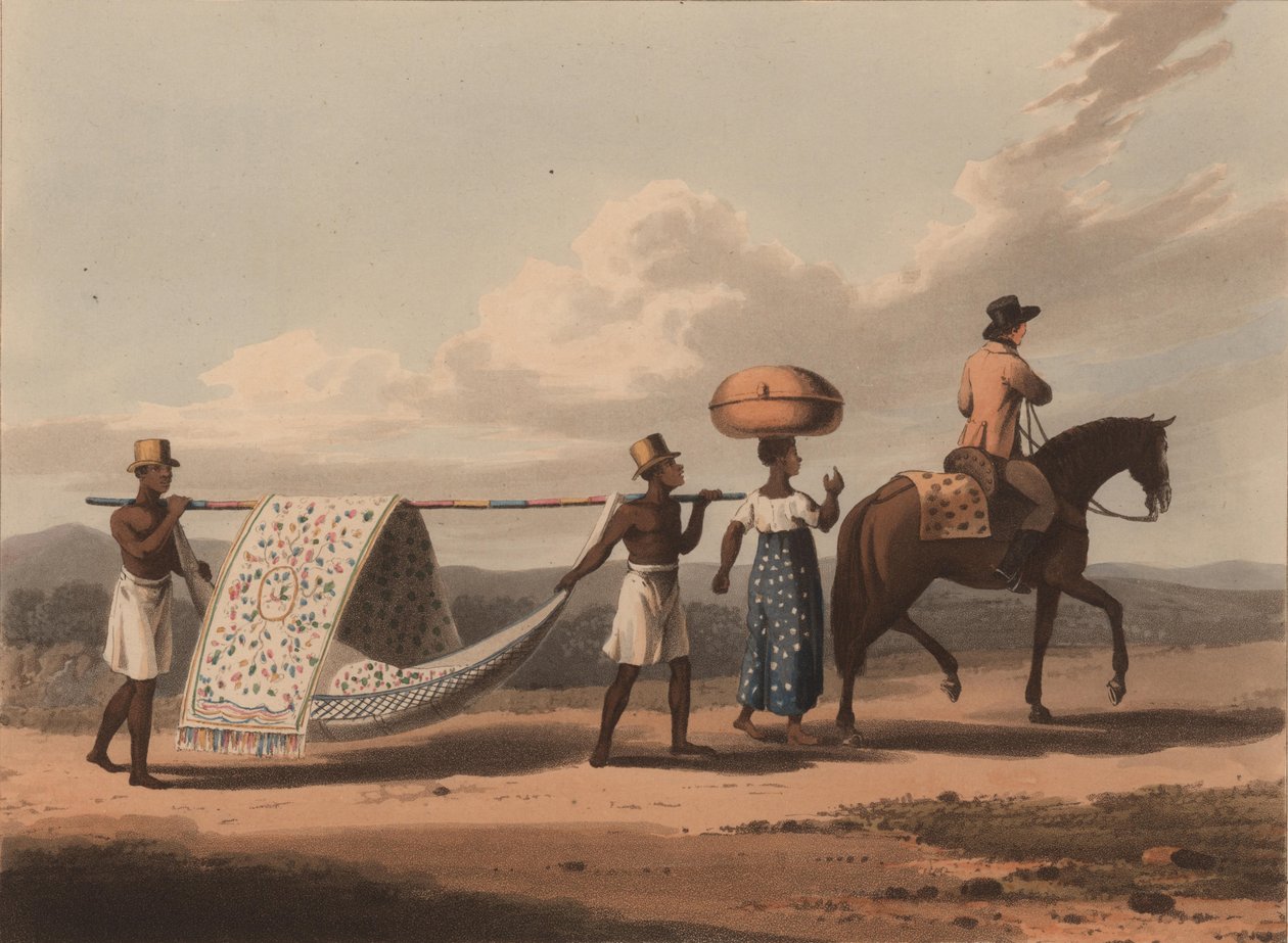 Planter a jeho žena na cestě, 1816. od Unbekannt