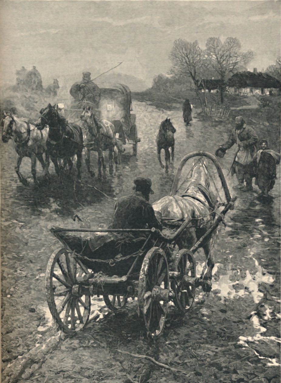 Polská vesnice: listopad 1886 od Unbekannt
