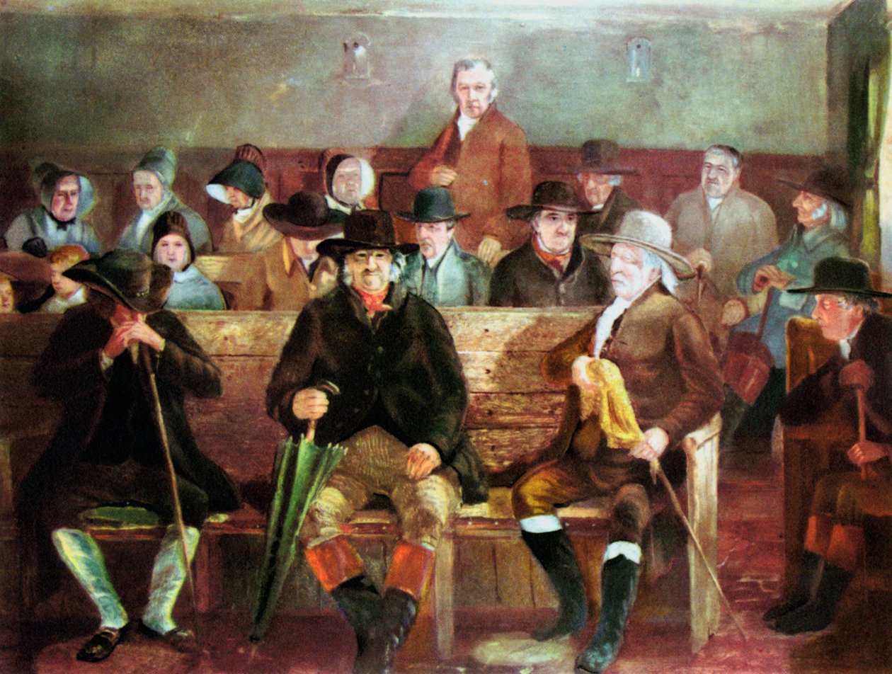 Kvakerské setkání, 1839 od Unbekannt