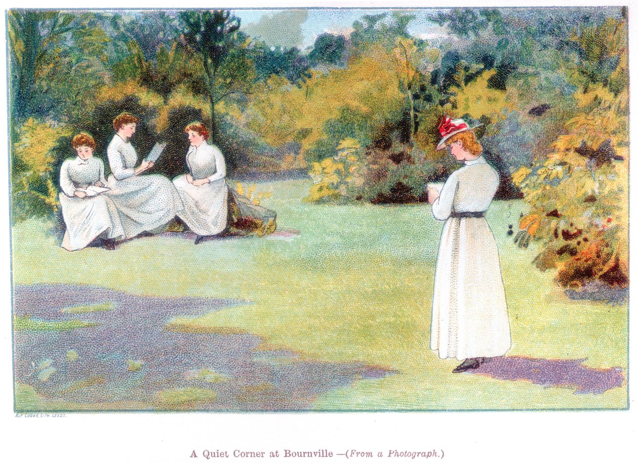 Tichý kout v Bournville, 1892. od Unbekannt