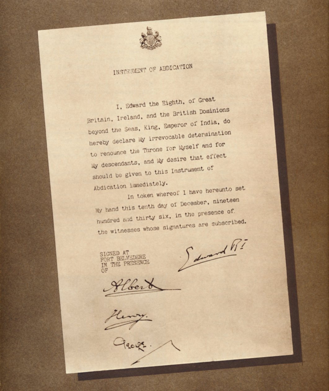 Vláda skončila, 1936 1937 od Unbekannt