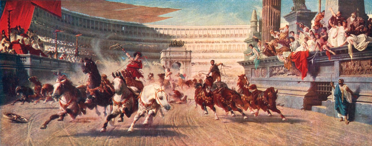 Závod římských vozů, Circus Maximus, 20. století od Unbekannt