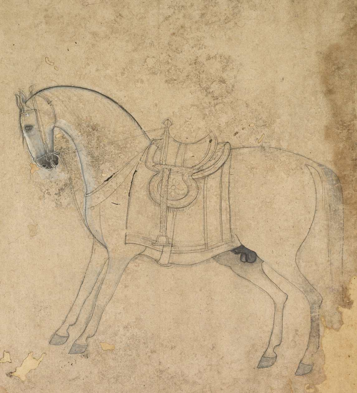 Osedlý kůň, c. 1750. od Unbekannt