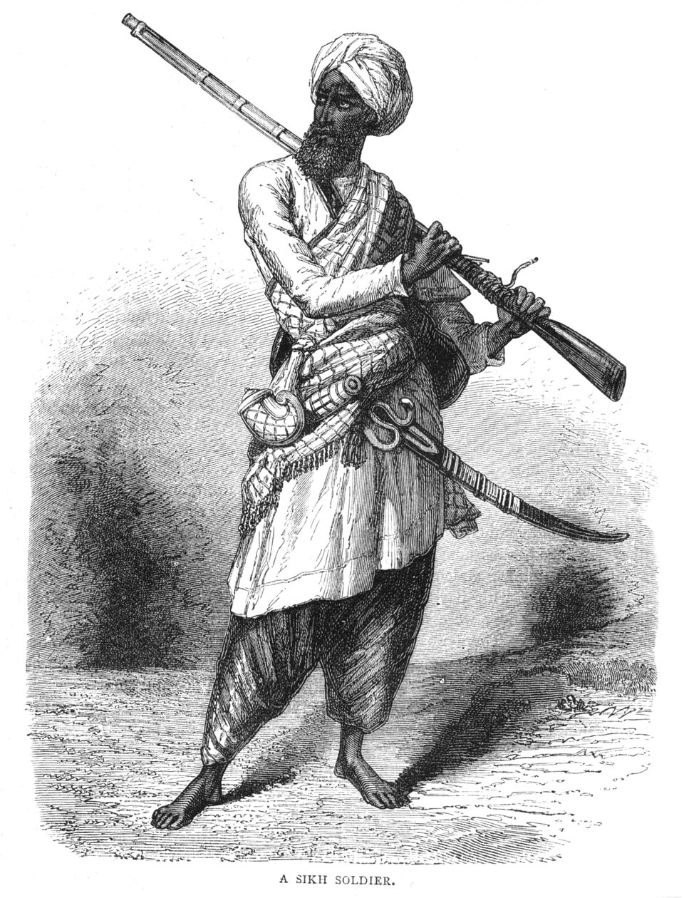 Sikhský voják, c1880 od Unbekannt