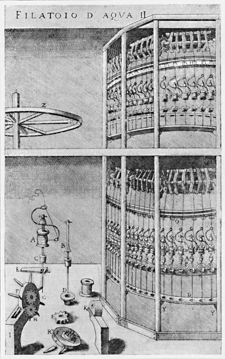 Přádelna hedvábí, 1607, 1904 od Unbekannt