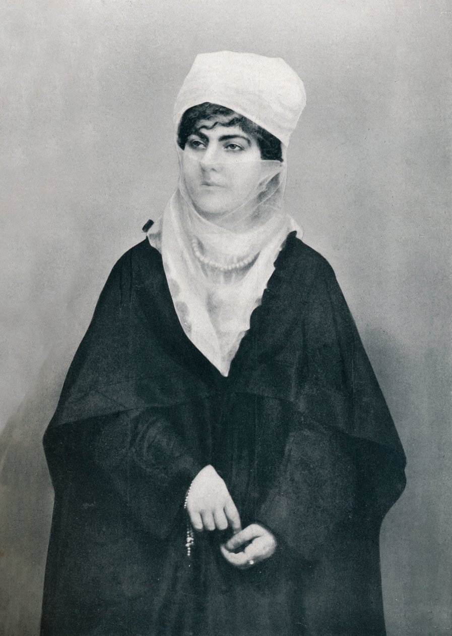 Turecká dáma ve venkovním kostýmu, 1912 od Unbekannt