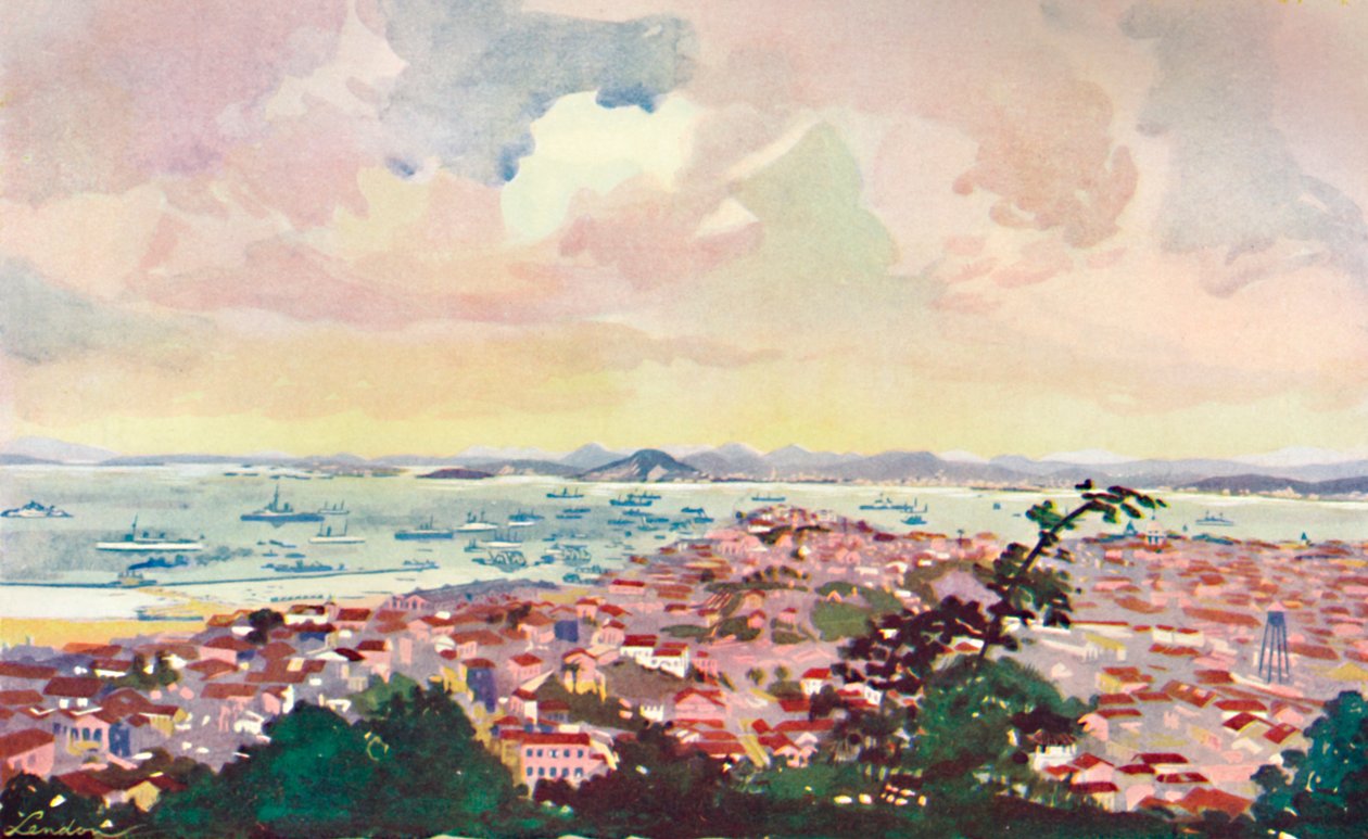 Pohled na Rio a záliv, 1914. od Unbekannt