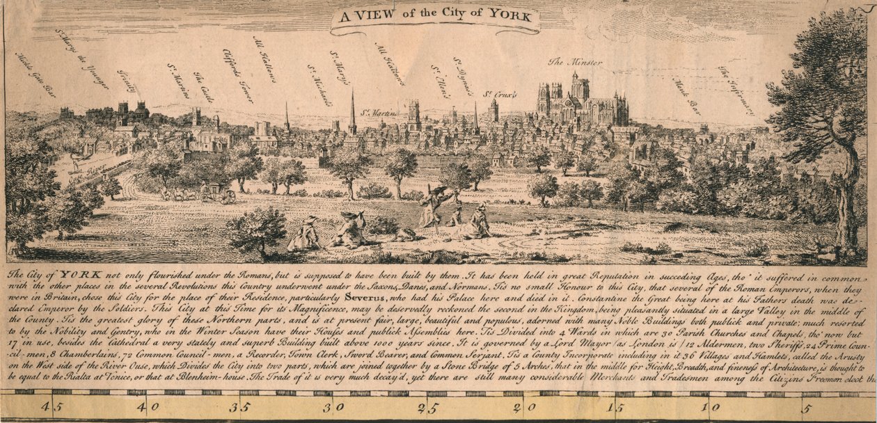 Pohled na město York, c1770. od Unbekannt