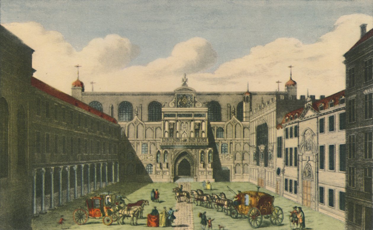 Pohled na Guildhall of the City of London, c1750, začátek 19. století, 1948. od Unbekannt