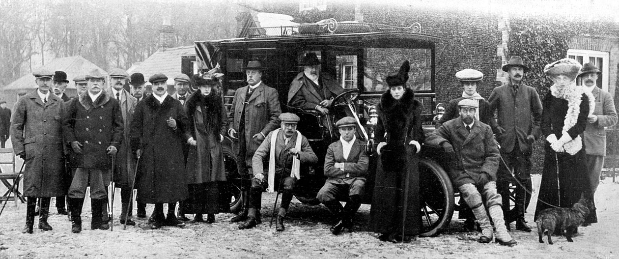 A Winter Days Shooting at Sandringham, Norfolk, c1902-1910 1910 od Unbekannt