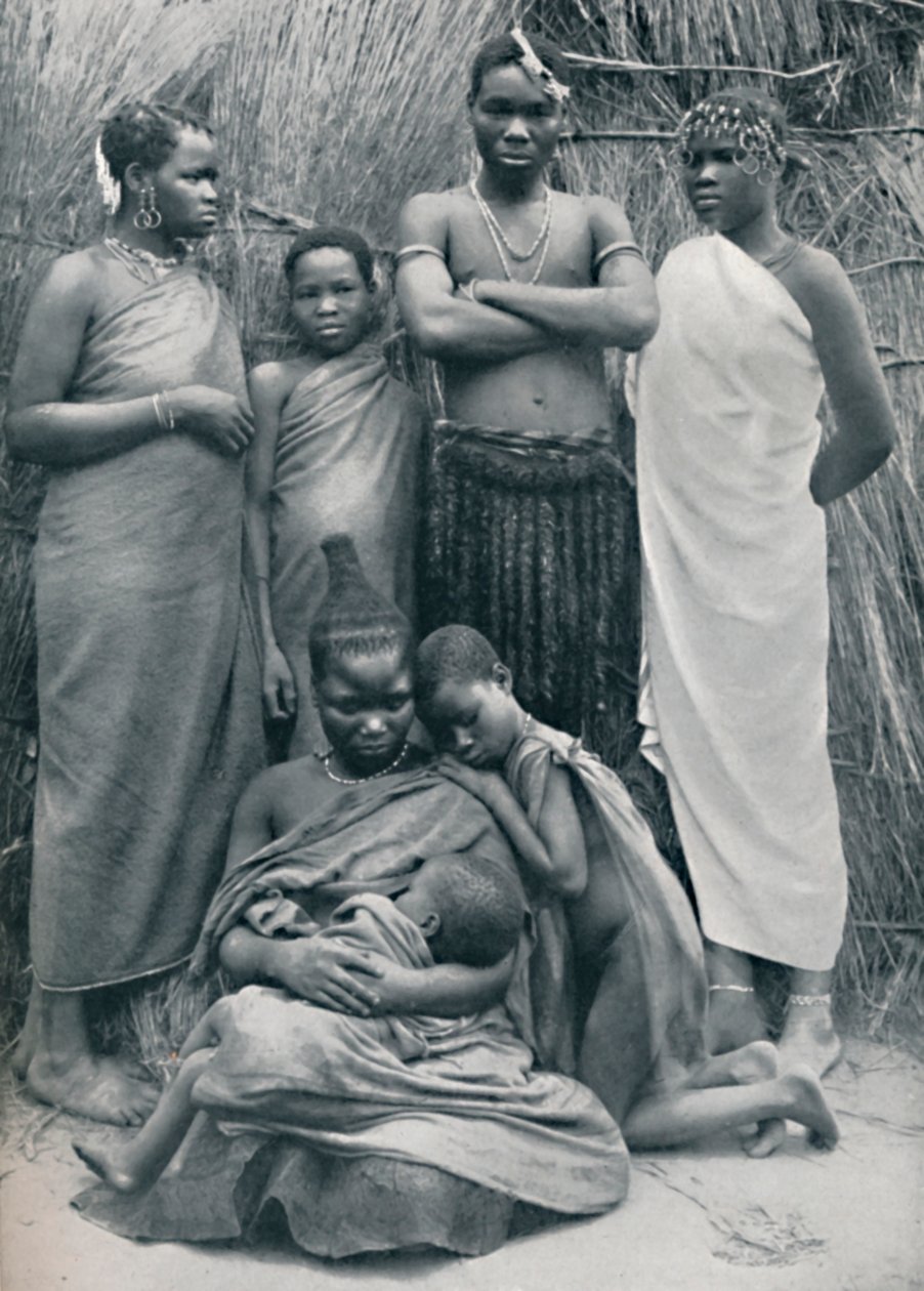 Rodinná skupina Zulu, 1912 od Unbekannt