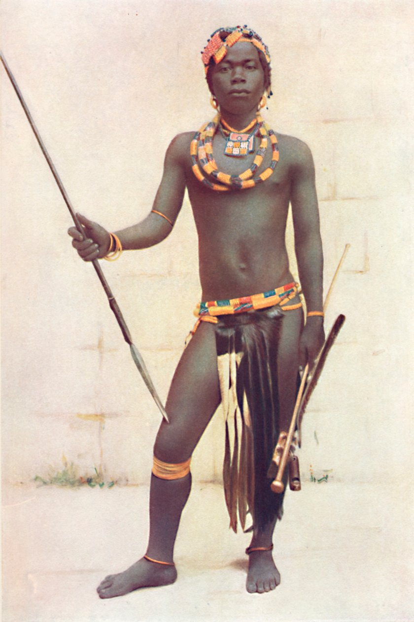 Zuluský válečník, 1912 od Unbekannt