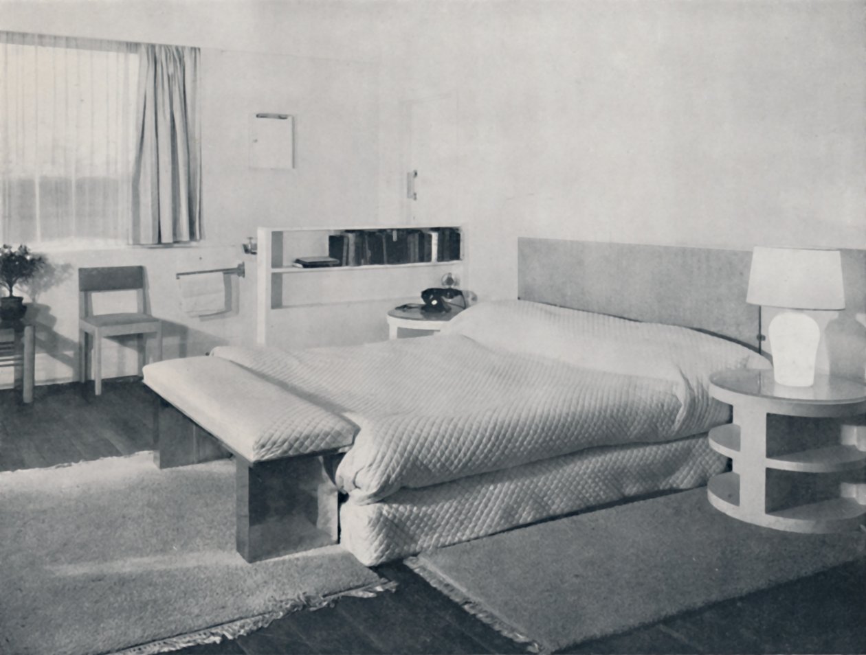 Ložnice ve venkovském domě, Duncan Miller, Londýn, 1936 od Unbekannt