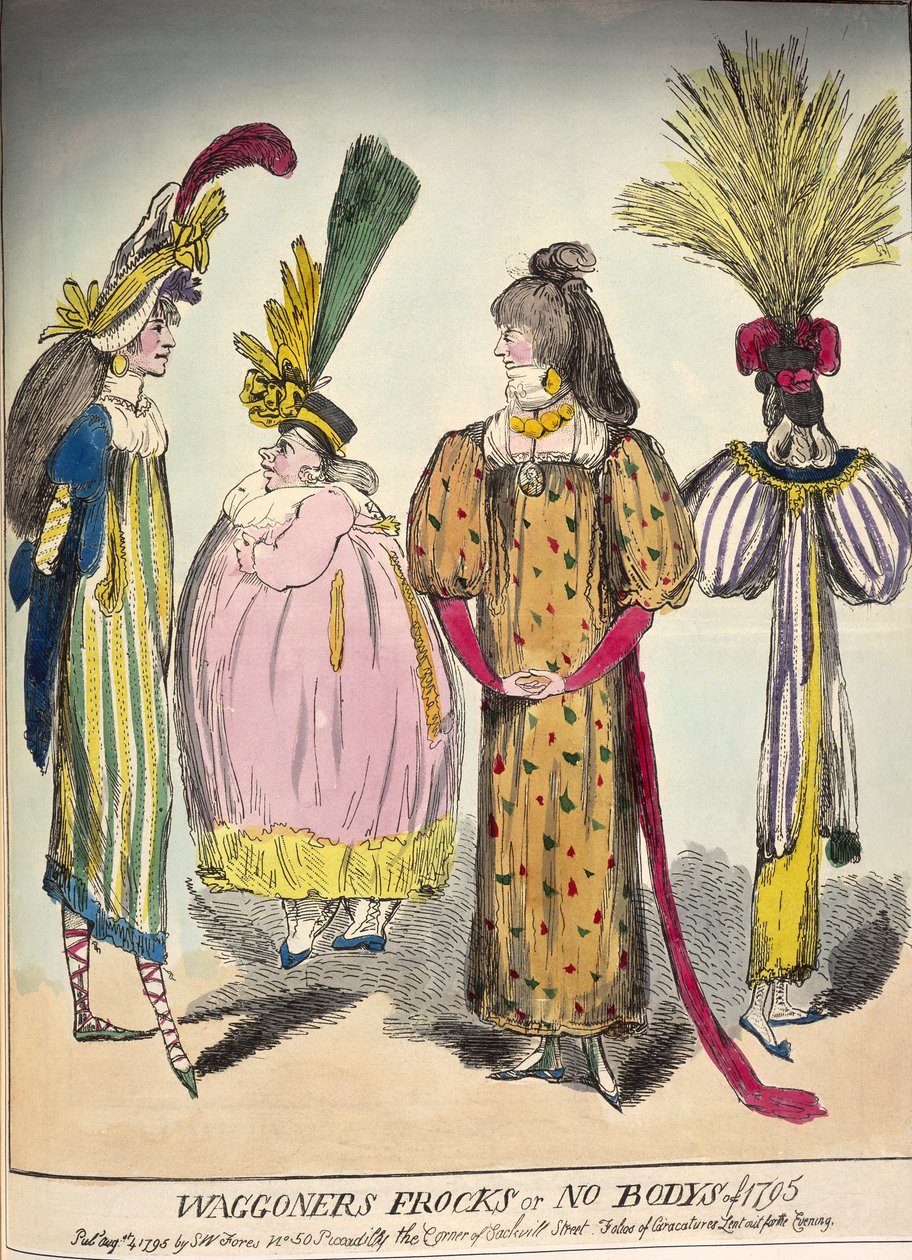 Karikatura módy konce 18. století, 1795 od Unbekannt