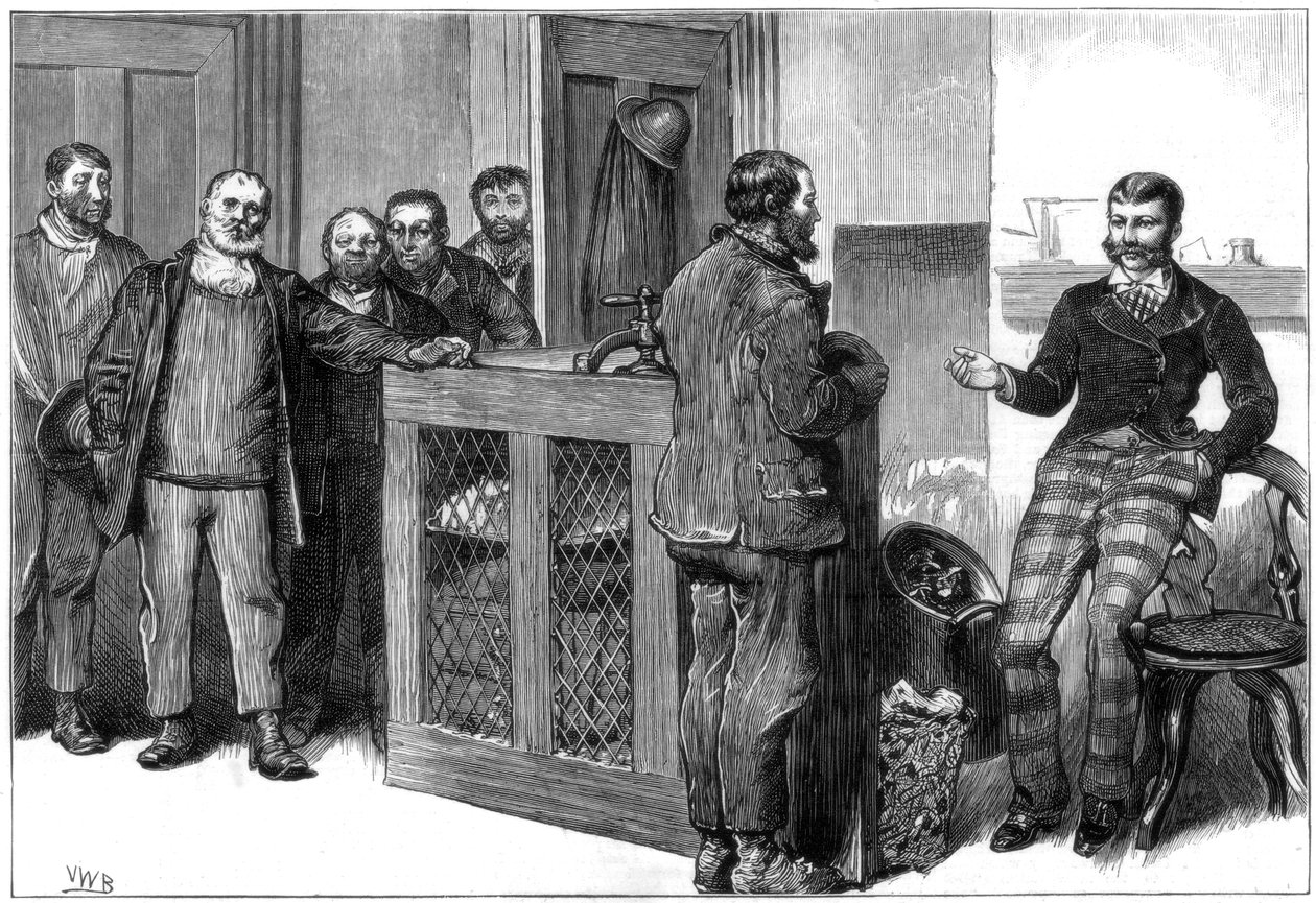 Výluka uhelného dolu, Jižní Wales, 1875 od Unbekannt
