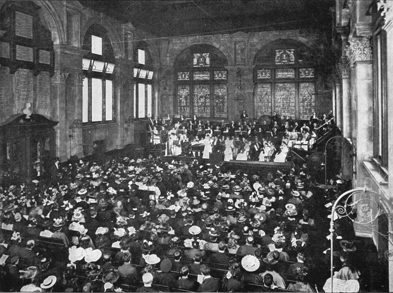 Koncert na Guildhall School of Music, Londýn, c1901 1901 od Unbekannt