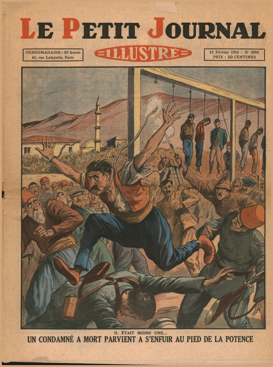 Odsouzený muž utíká ze šibenice, 1931. od Unbekannt