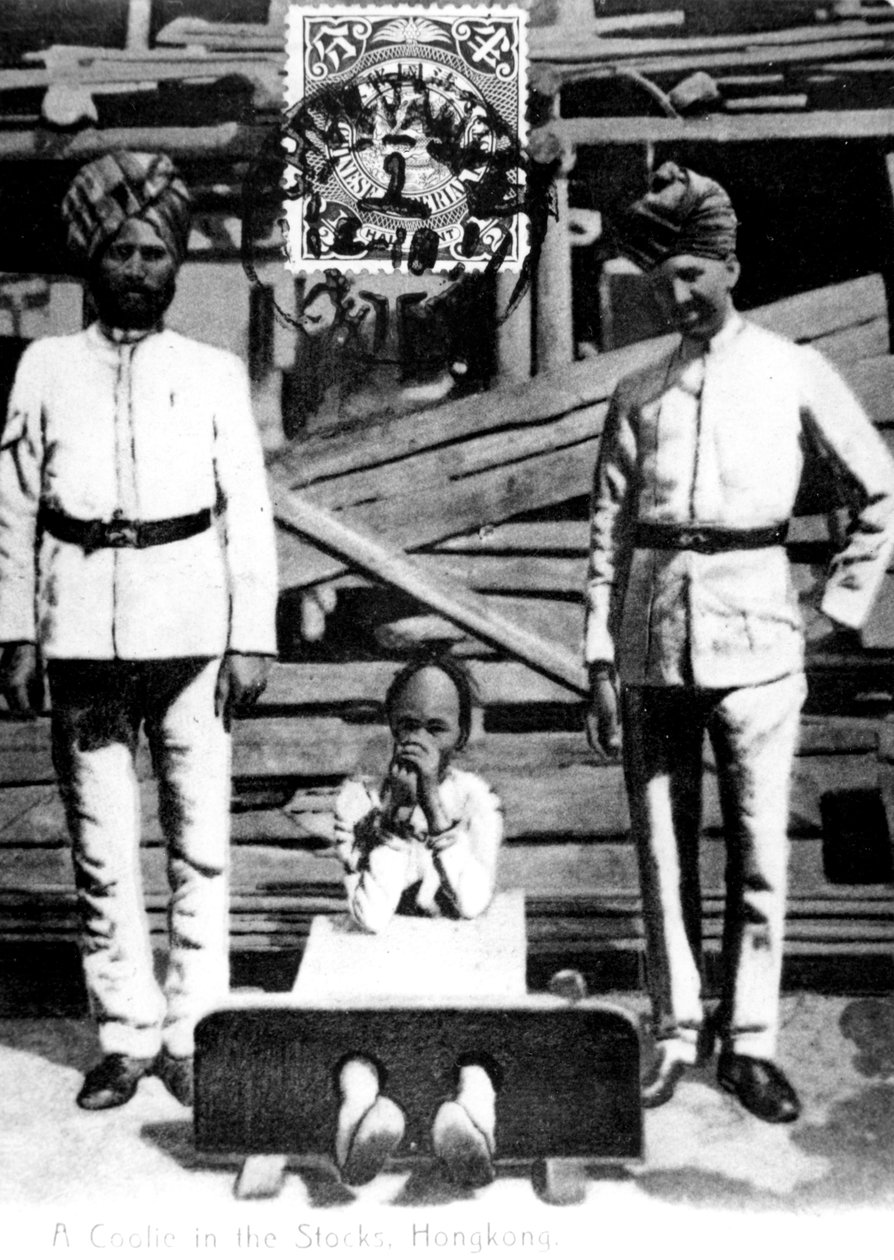 Kuli v akciích, Hong Kong, 1908 od Unbekannt