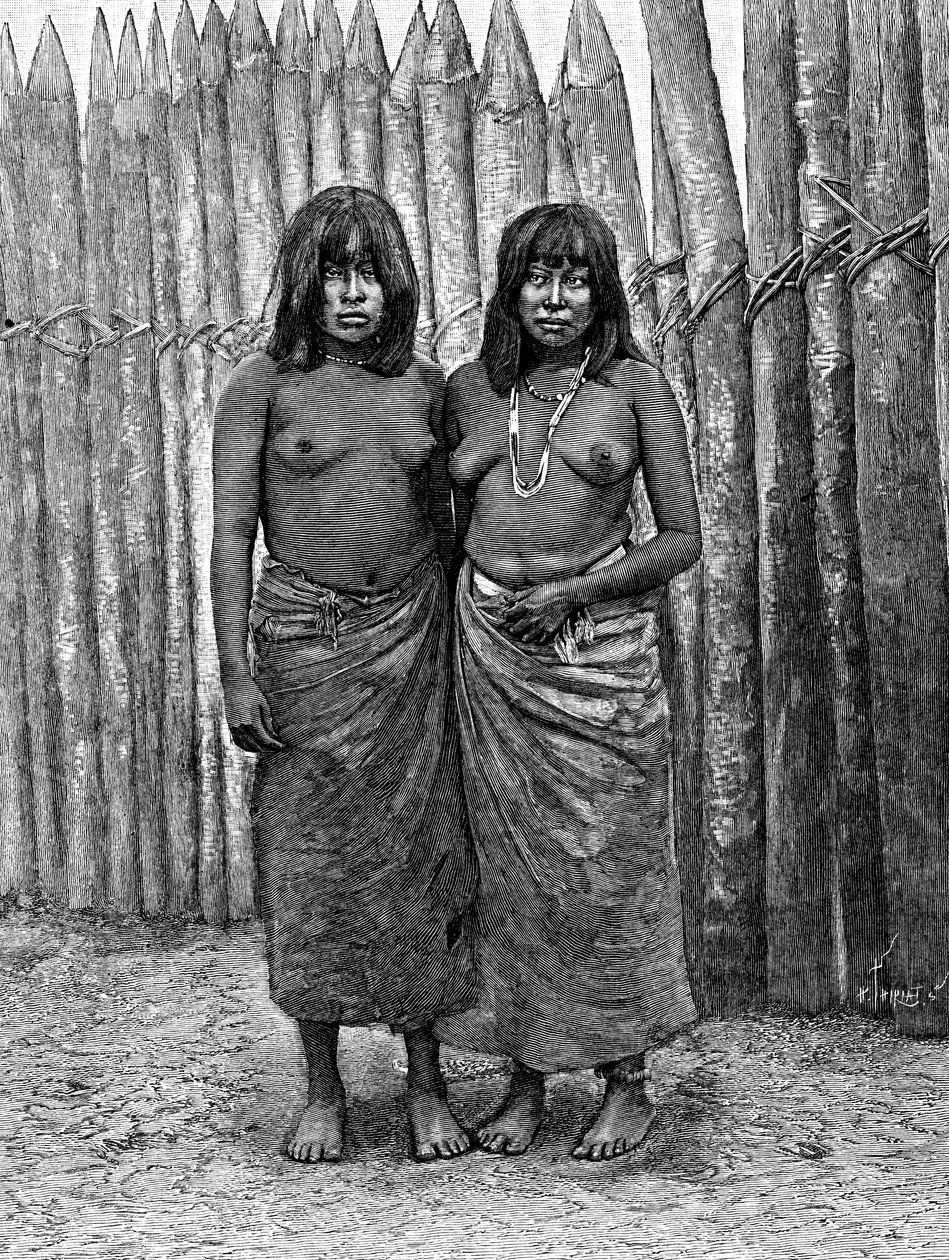 Pár indiánských žen z Gran Chaco, Jižní Amerika, 1895 od Unbekannt