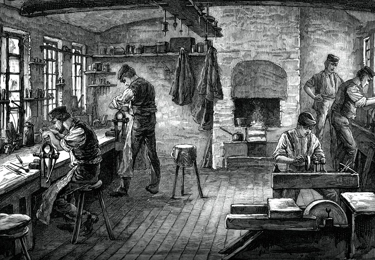 Nožířská prodejna, c1880 od Unbekannt
