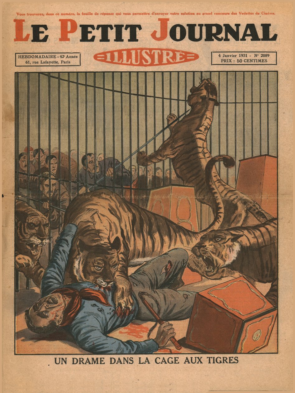 Drama v tygří kleci, 1931. od Unbekannt