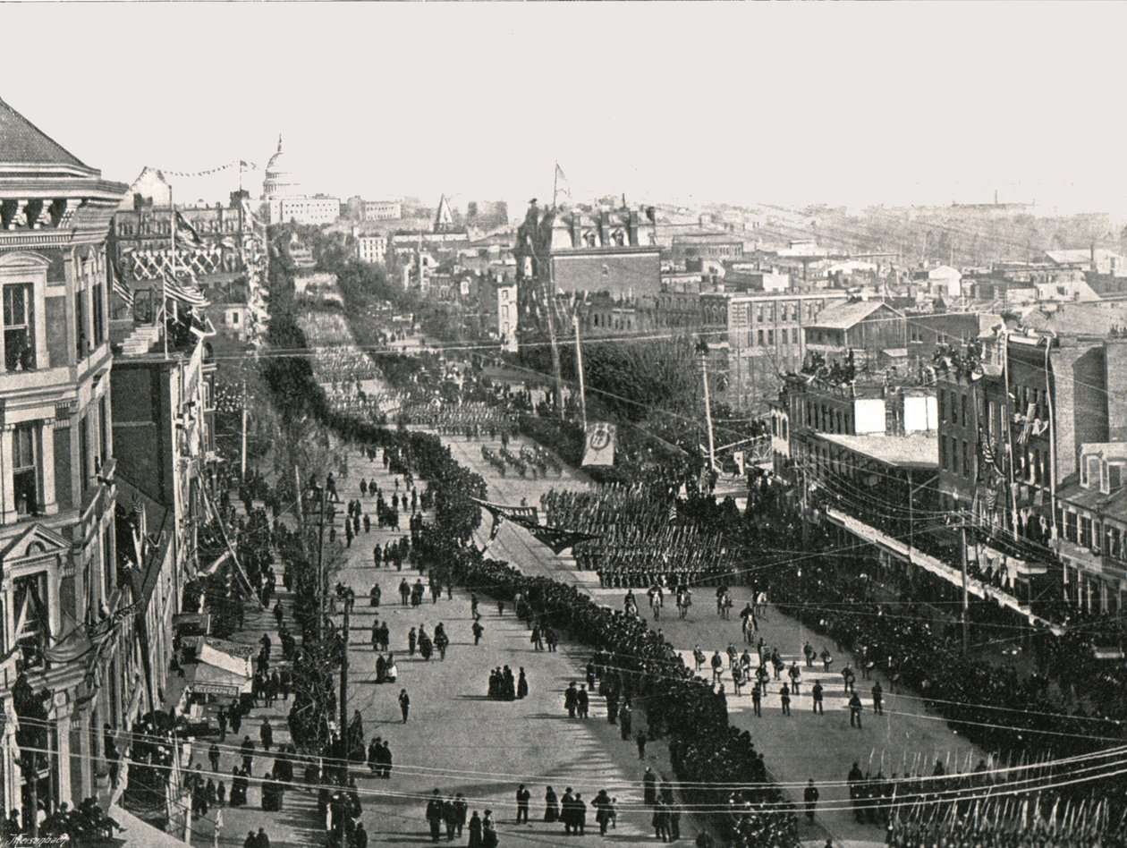 Slavnostní den v americkém hlavním městě Washingtonu DC, USA, 1895. od Unbekannt