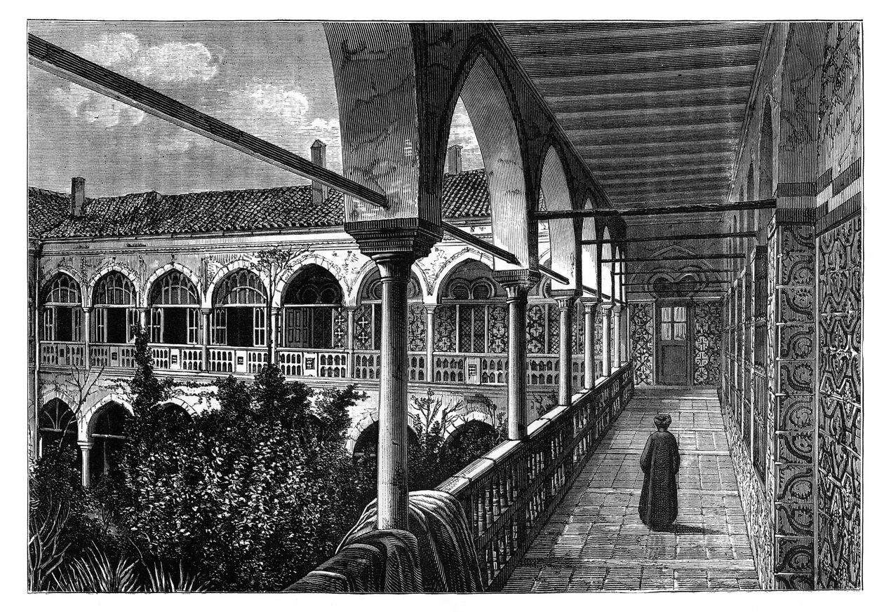 Galerie v paláci v Constantine, Alžírsko, c1890 od Unbekannt