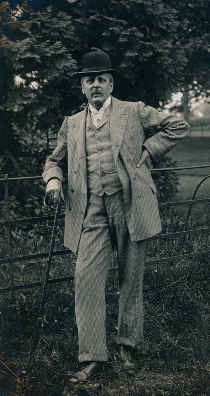 Pán v obleku a buřince c1910 od Unbekannt