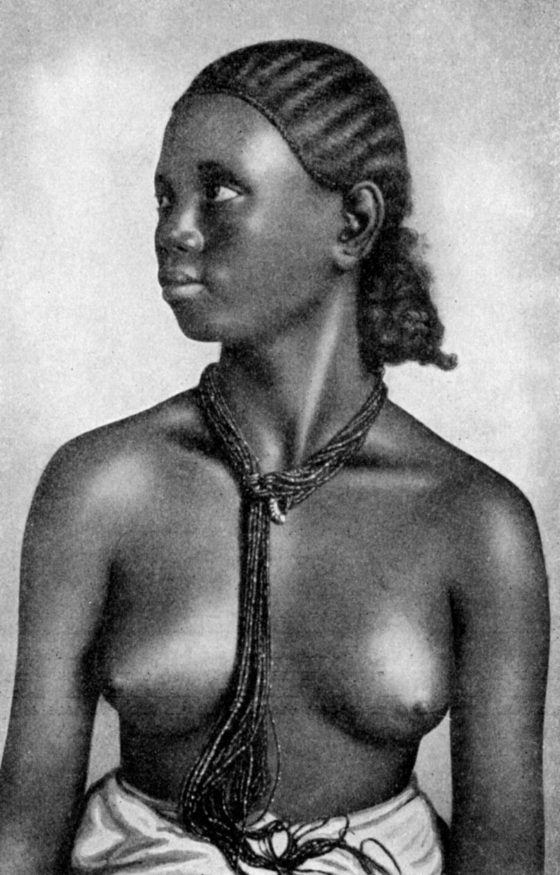 Dívka z lidu Tigre, Afrika, 1922 od Unbekannt