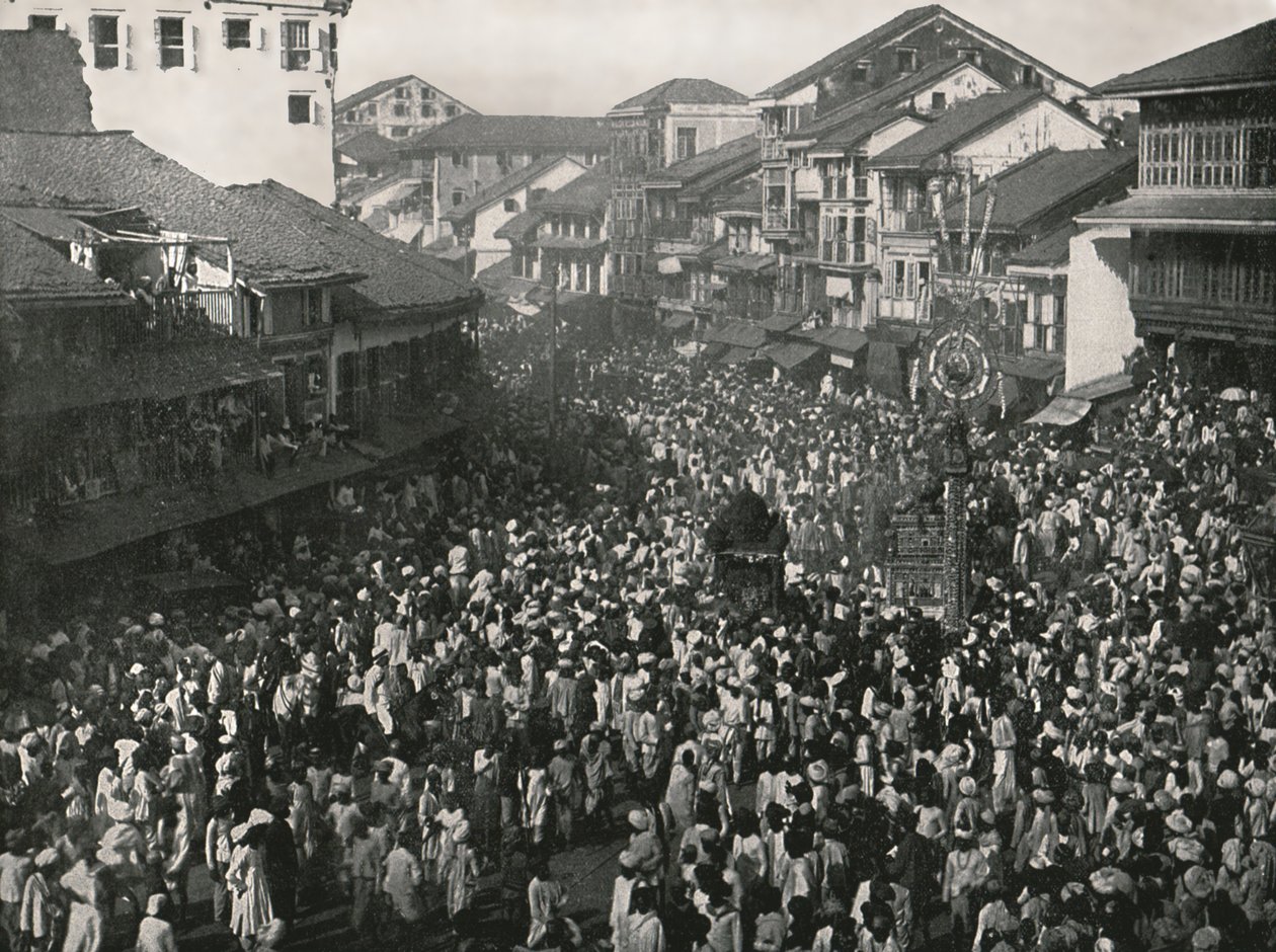 Velký domorodý průvod, Bombaj, Indie, 1895. od Unbekannt