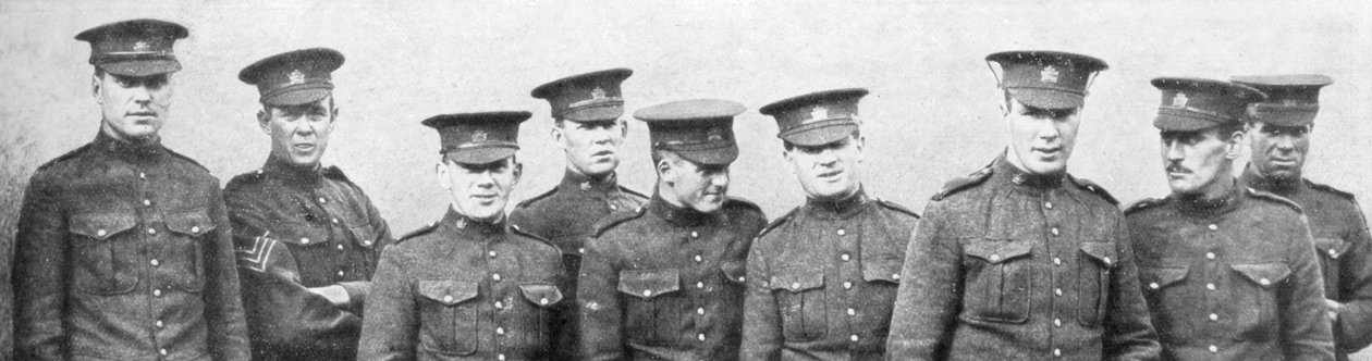 Skupina kanadských vojáků, 1914 od Unbekannt